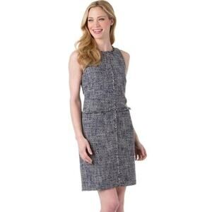 MICHAEL Michael Kors Womens Dress Size 4 Sleeveless Back Zip Blue